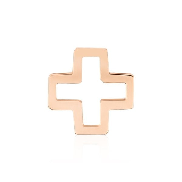 [비앤비골드] 18K 제멜리 펀칭 십자가 펜던트 NPP14834