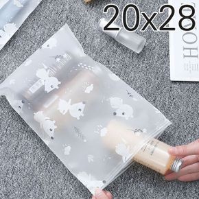 여행용파우치 반투명 속옷 화장품 지퍼팩 20X28 X ( 5매입 )