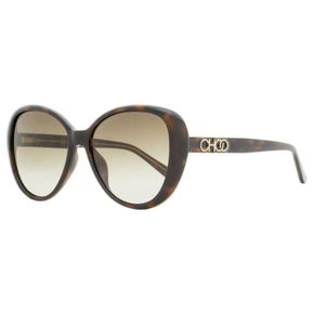 4003414 Jimmy Choo Womens Oval Sunglasses Amira/G/S 086HA Havana 57mm 64753644