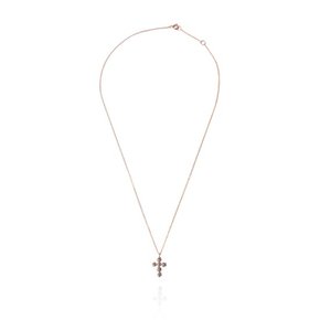 매직 블루 다이아몬드 십자가 목걸이  14k Gold