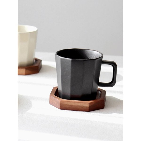 [세트상품] 단정머그+우드컵받침
