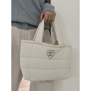 방수) Padding tote bag_ivory