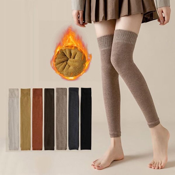 [옷자락] 여성 베이직 심플 무지 보온 니트 레그워머