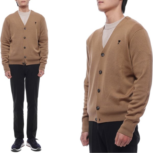 [부산점] 25FW 남성 하트 로고 울 가디건 (HKC361 001 288 25F)