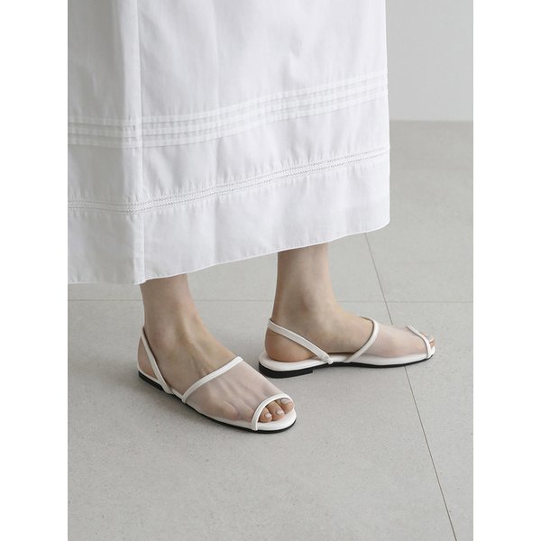 자르딘 메쉬 플랫 샌들 (1cm)