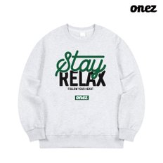 원즈 OZ 맨투맨 STAY RELAX (OZ249) 오트밀