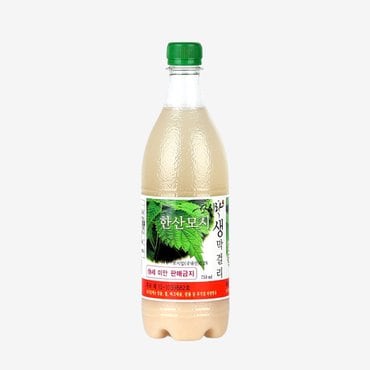 신세계 우리술 한산모시 생막걸리 5도 750ml