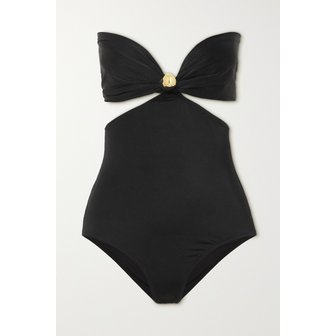 도도바오르 샤키라 장식 컷아웃 방도 스윔수트 블랙 1647597303238483