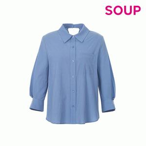 SOUP 셔링 칼라 블라우스 SA4LS33SG