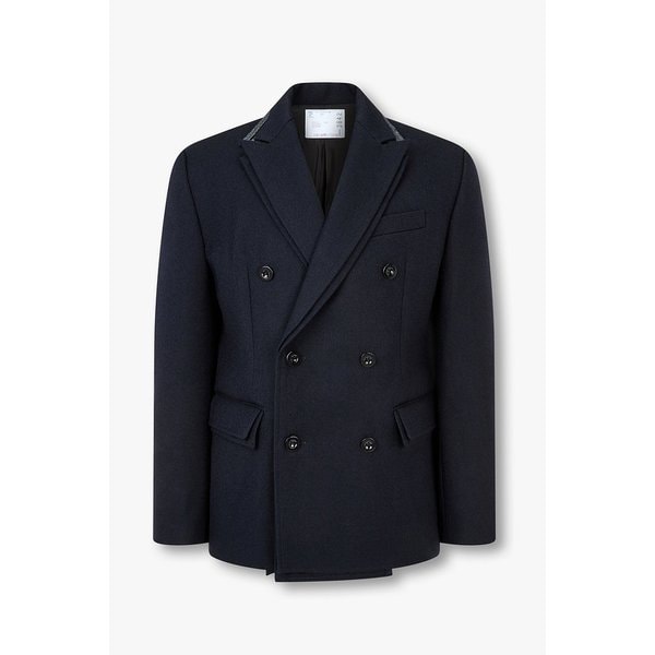 남성 더블 페이스 울 멜턴 자켓 6425301136000