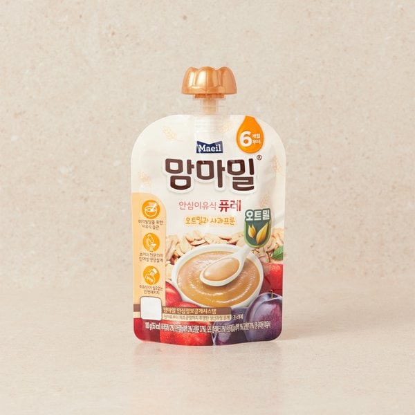 맘마밀 오트밀과 사과푸룬