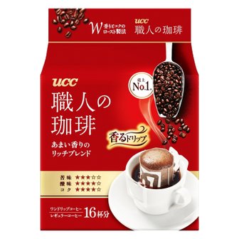 UCC 유씨씨 쇼쿠닝 간편드립커피 리치 블렌드 16p