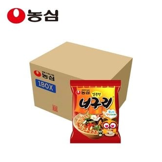  농심 너구리 매운맛 120g x 40개 / 1박스 봉지라면