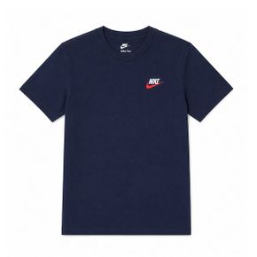 나이키 NSW 엠브로이드 퓨추라 여성 키즈 아동 반팔티 네이비 FZ5177 410_P435191947