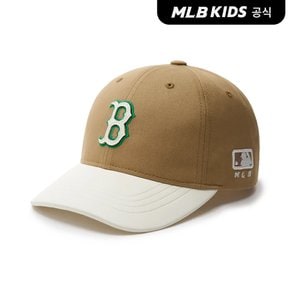 (공식)24SS 바시티 컬시브 배색 볼캡 BOS (D.Beige)