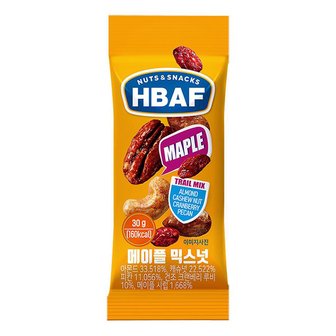  메이플믹스넛 간식스낵 30g x 12개 (무료배송)