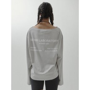 Champs string long sleeve - Light grey