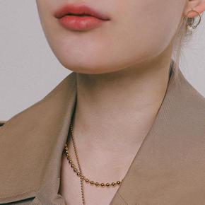 제이로렌제이로렌 4mm 볼드 실버볼 목걸이 N01219