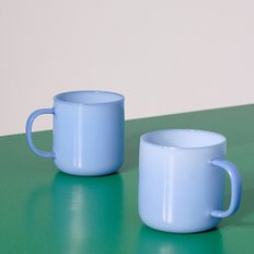 HAY 헤이 Borosilicate Mug Set of 2 보로실리케이트 머그 세트 제이드 라이트 블루