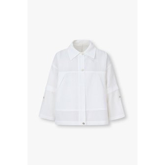 VOV [파주점] 린넨 블렌드 롤업 슬리브 셔츠형 점퍼 7126220701