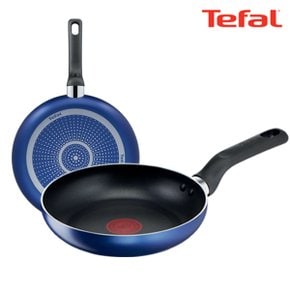 [TeFal] 테팔 팬&냄비 PTFE 미드나잇 블루 2종세트 (프라이팬 26cm + 28cm)