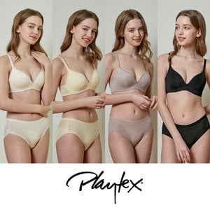 플레이텍스 [Playtex] 와이어리스 시크릿 라이트베이지+피치+샌드베이지+블랙 8종   PXW3M13141617_T