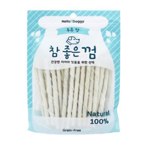 우유맛 참좋은 강아지 스틱껌 반려견 애견 간식 45p