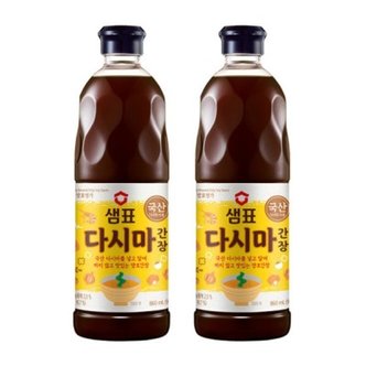 텐바이텐 샘표 간장 다시마간장 860ml 2개