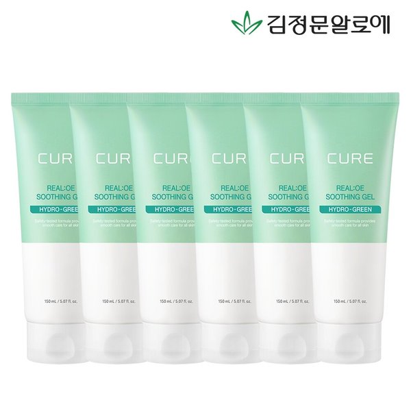 큐어 리알로에 수딩젤 150ml 6개