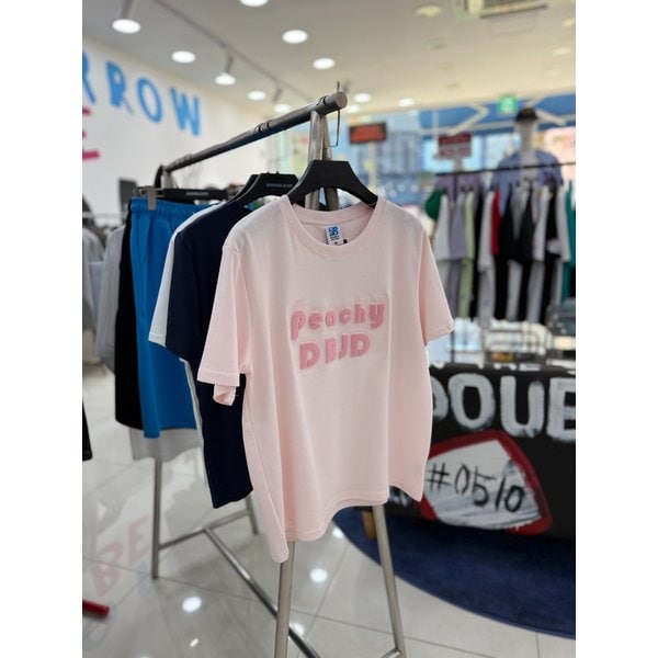 [여주점] 피치잔디자수크롭반팔,JHZZ37508