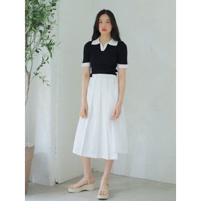 SUMMER UNBALANCE SKIRT / WHITE