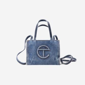  텔파 스몰 데님 쇼핑백 블루 데님 Telfar Small Denim Shopper Blue Denim