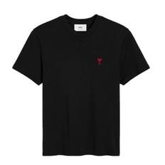 아미 [명품] 아미 25SS 하트로고 반팔 티셔츠 블랙 BFUTS035 724 001