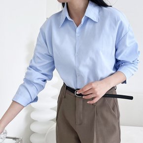 여성 데일리 오버핏 폴리셔츠남방 블루 봄가을 77까지 XZ7702_P362152484