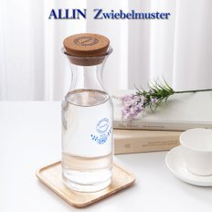 ALLIN 알린 쯔비벨블루 북유럽풍 디켄터 카라페 유리와인쥬스물병 1000ML