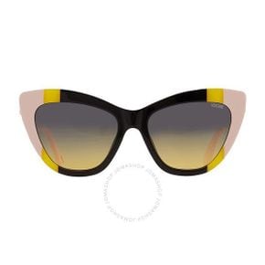 4664049 Moschino Grey Shaded Green Cat Eye Ladies Sunglasses 78442897