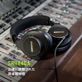 SHURE SRH840A-A : 슈어 프로페셔널 스튜디오 헤드폰 블랙 밀폐형접이식스튜디오 레코딩홈