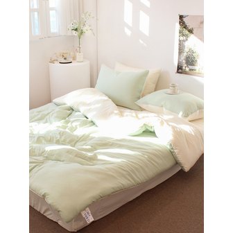 루시드슬립 디어마이 리버서블 워싱 옥수수솜 무봉제 차렵이불세트 SS/Q/DK8colors