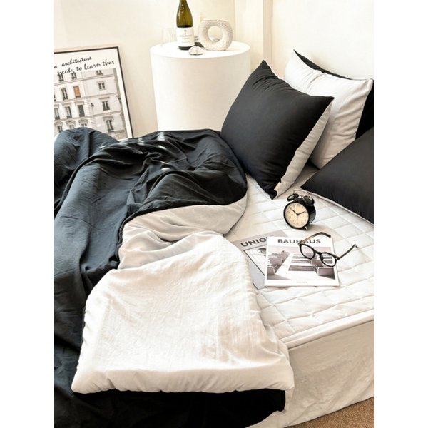 디어마이 리버서블 워싱 옥수수솜 무봉제 차렵이불세트 SS/Q/DK8colors