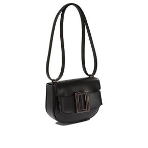 [보위] Shoulder bag BUCKLE SADDLEBLACK Black