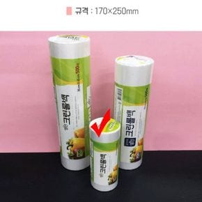 주방살림 일회용 비닐 크린롤백 낱개 소형 500매 170x250mm