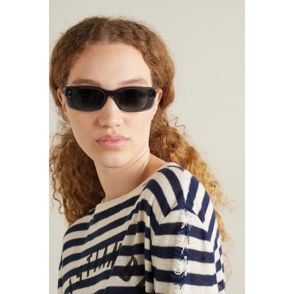 디올하이라이트 S21 직사각 프레임 아세테이트 선글라스 그레이