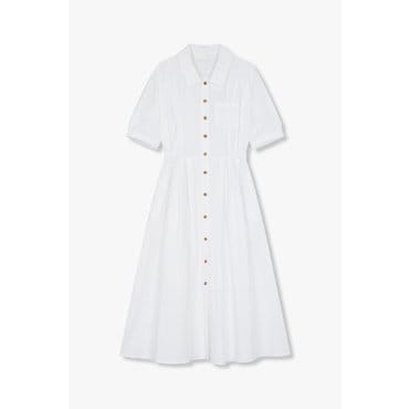 GCUT [지컷25S/S]린넨 블렌드 롱 셔츠 원피스(7255237101)