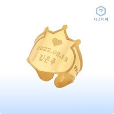 24K 순금 999.9 포나인  아기 민자 돌반지 3.75g