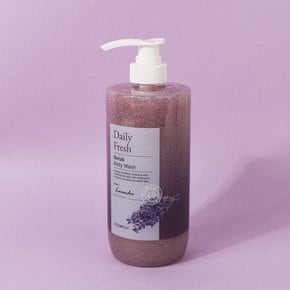 (1+1)푸드어홀릭 데일리 프레시 스크럽 바디워시 라벤더 800ml /촉촉한 스크럽 바디클렌저