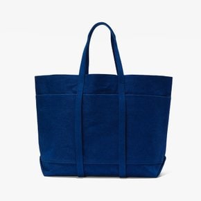 AMIACALVA 아미아칼바 WASHED CANVAS 6POCKETS TOTE (M) BLUE ACF1M80006A78