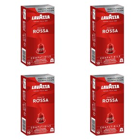 라바짜 퀄리타 로사 캡슐커피 Lavazza Qualita Rossa 10개입 4개