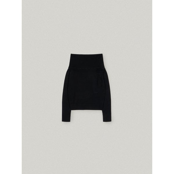 LIEN OFF SHOULDER KNIT [BLACK]