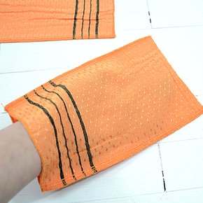 한국 고급 때밀이 황토타올 1장 목욕 마사지 때수건