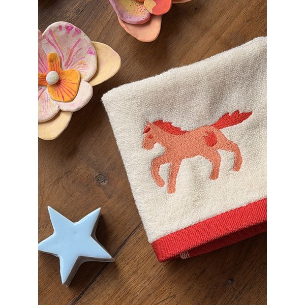 붉은말 미니타월